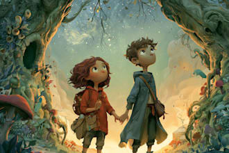 design children book illustration and children book cover