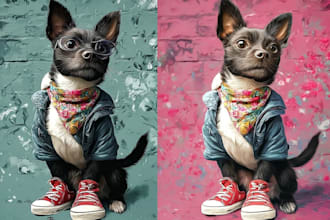 do a custom disney pet portrait