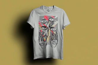 a unique, professional tshirt illustration