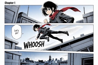 illustrate manga panels and comic book pages