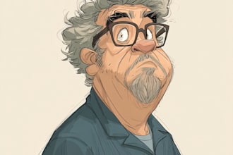 draw a funny caricature of your friends or a loved one