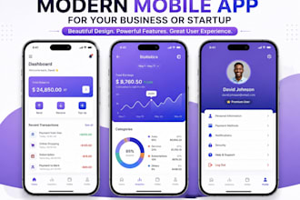 modern mobile app for your business or startup