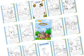 design activity books and work sheets for kids