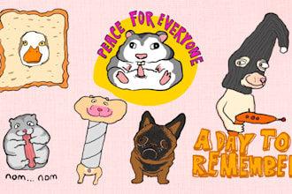 hand draw cartoonist fun weird silly pet lowbrow