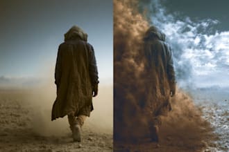 make a photo manipulation, compositing