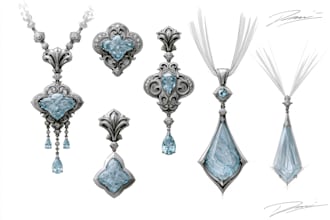design jewelry hand sketches for you