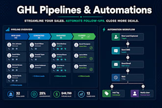 setup gohighlevel CRM automation, ghl sales funnel, ai workflow expert