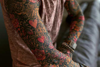 draw an awesome tattoo sleeve art