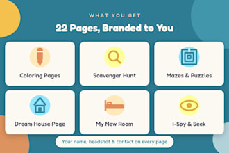 create a branded realtor lead magnet kids activity kit