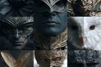 draw evil, fantasy, sad or dark album cover art