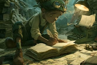 children book illustrations and children book cover
