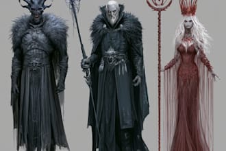 design fantasy horror and fantasy horror character
