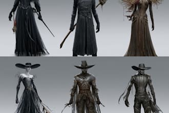 design fantasy horror and fantasy horror character