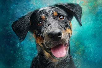illustrate a unique disney pet portrait