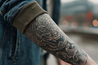 make comic cartoon anime tattoo design