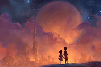illustrate your children book with cute custom artwork