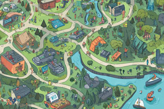 draw a map illustration for your project