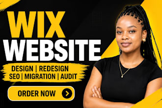 design, redesign, fix SEO, integrate, migrate, and audit your wix website
