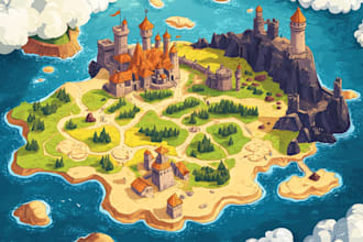 professionally draw map illustration or site plan
