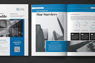 design amazing brochure, company profile