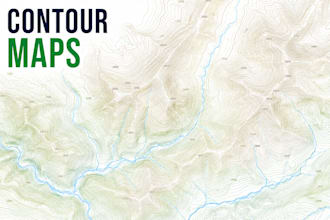 create gis contour, topographic, dem and terrain analysis maps