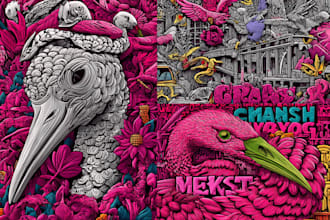 create stunning vector doodle illustration for any purpose