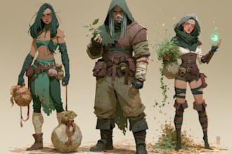do dnd character art illustration commission