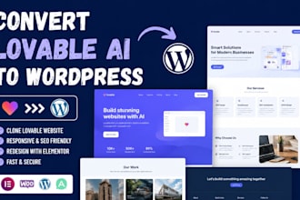 convert lovable ai to wordpress clone lovable website redesign lovable website