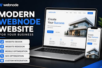 create a modern webnode site for your business landing page webnode redesign