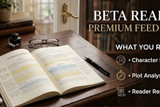 beta read your romance novel and provide honest feedback