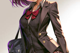 draw anime illustration, original character or fanart