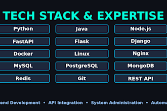 develop python backend API and automation scripts