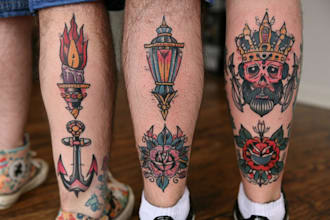 create any design in flash traditional tattoo style