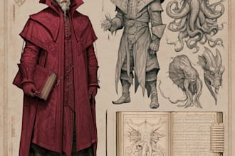 design fantasy horror and fantasy horror character