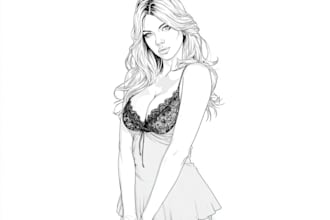 draw a pin up girl and pin up girl