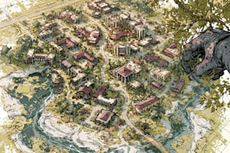 create a high quality fantasy map