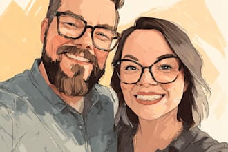 design couple portrait wedding portrait