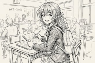 sketch you anime sketch art