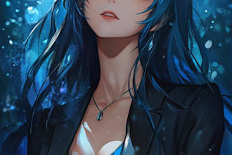 create professional anime style artwork