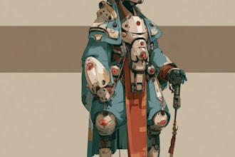 illustrate your mecha, robot and armored characters