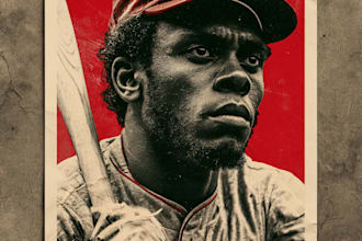 do custom vintage poster, canvas or vintage flyer designs