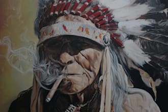 make reproduction of any painting in oil colors