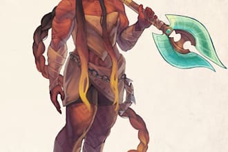 create a d and d character art and dnd art