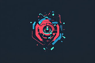 design futuristic cyberpunk logo or typography