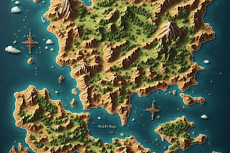 make a fantasy map for your dnd art