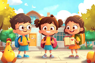 draw children illustrations for books