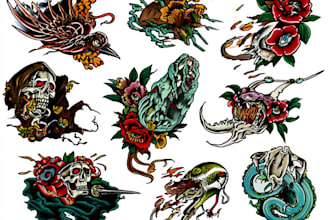 turn your tattoo concept into a clean and creative artwork