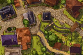 design a custom illustrated map for travel, event