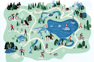 design a custom topographic contour map of any mountain