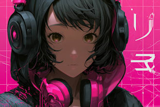 create anime style album cover